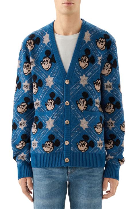 gucci disney cardigan|gucci reversible cardigan.